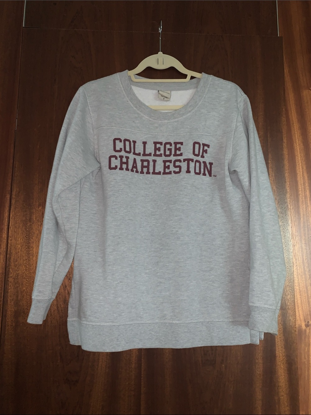 College of Charleston Gray Crewneck Sweatshirt - Classic Collegiate Pullover